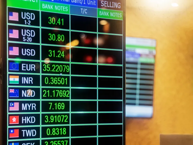 Currency exchange rate